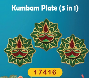 Diwali Kumbam Plate 3in1 Dangler (Model no. 17416) by SG Local Mart