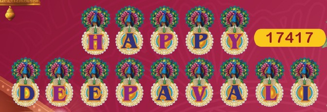 Happy Deepavali Door Dangler (Model no. 17417) by SG Local Mart