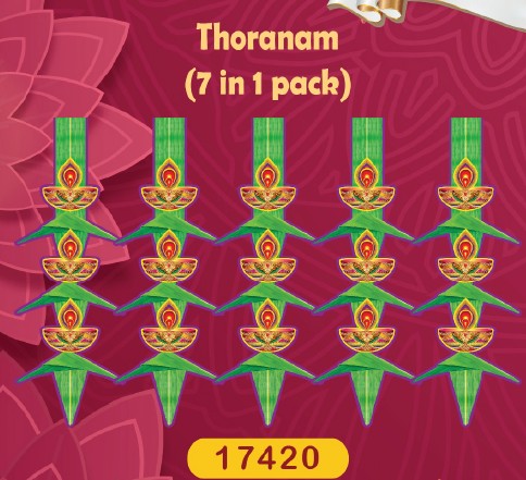 Deepavali Door Thoranam 7 in 1 Dangler (Model no. 17420) by SG Local Mart