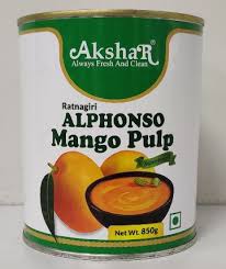 Akshar mango Alphonso pulp 1kg by KNP TRADING PTE LTD (HOUSEBRAND)