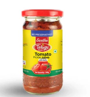 TELUGU TOMATO PICKLE 300GM by Telugu Foods