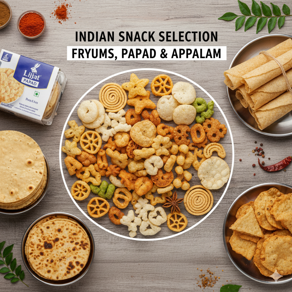 Fryums, Appalam and Papad