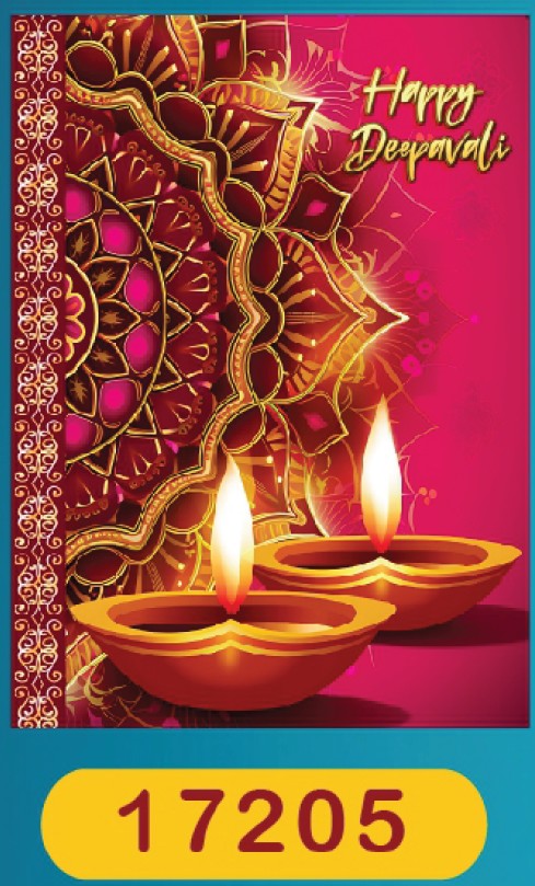 Happy Diwali Chemy Card (Model no. 17205) by SG Local Mart