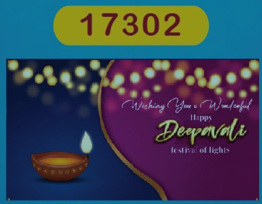 Happy Diwali Chemy Card (Model no. 17303) by SG Local Mart