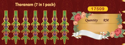 Diwali Thoranam 7 in 1 pack (Model no. 17509) by SG Local Mart