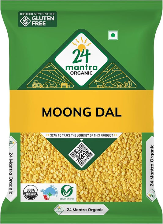 24 Mantra Organic Moong Dal 500g by 24 Mantra