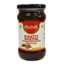 Akshar Khatti Meethi Tamarind Date Chutney 323g by Akshar