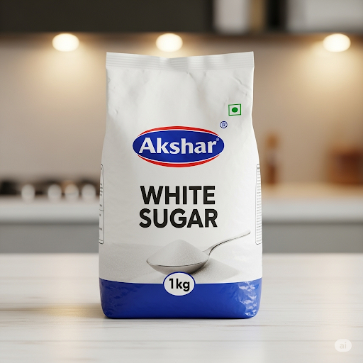 Akshar white sugar 1kg by House Brand