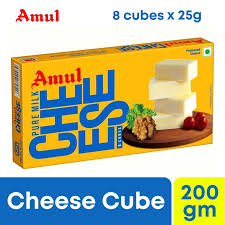 AMUL CHEESE Cubes 200g (8 x 25g) by Amul