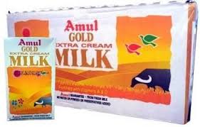 Amul Gold Extra Cream Milk 1L x 12 Carton by Amul