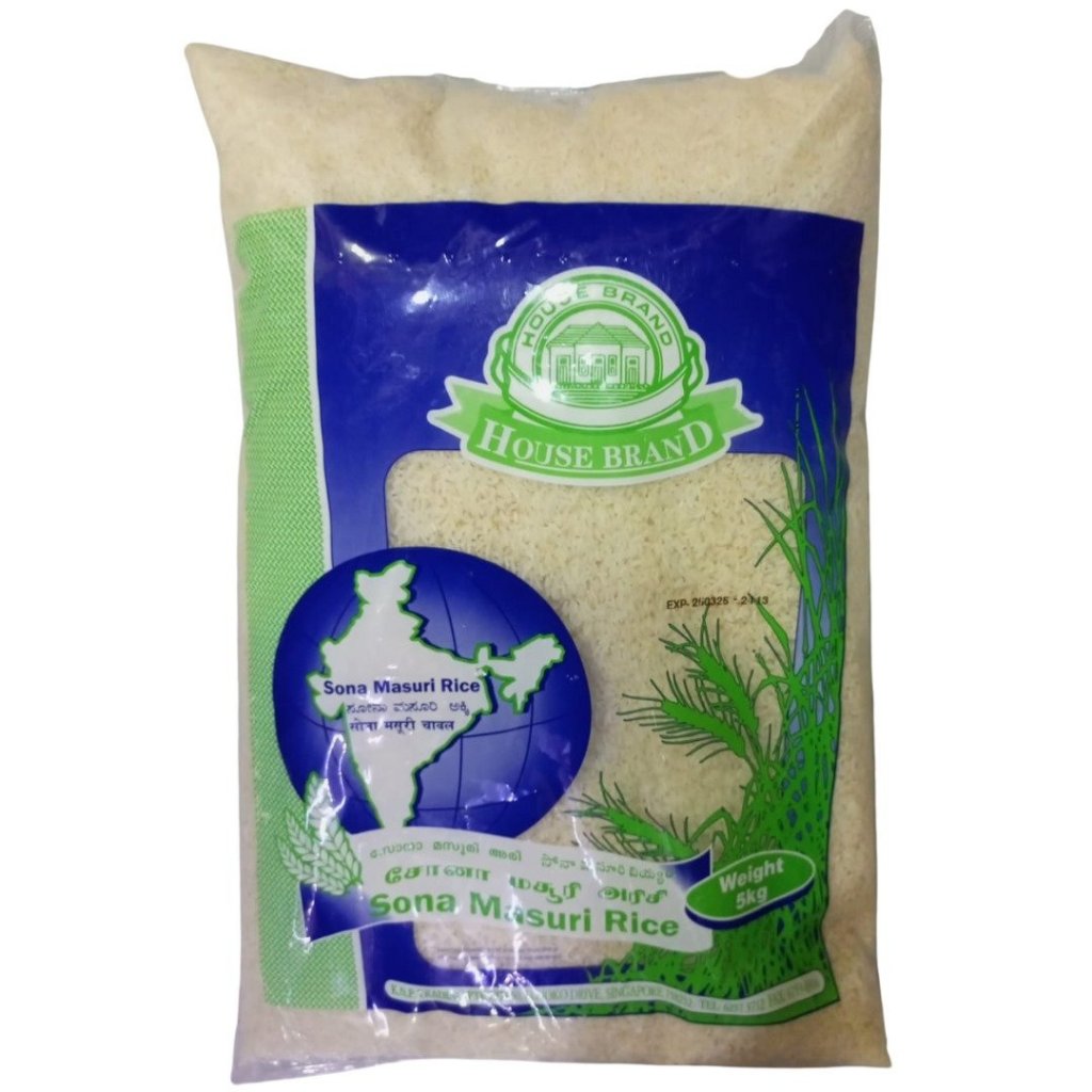 HB SONA MASOORI (RAW RICE) 1KG by House Brand