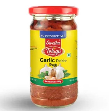 TELUGU Garlic Pickle 300g by Telugu Foods