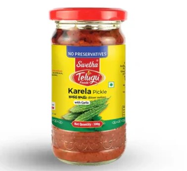 TELUGU KARELA PICKLE 300g by Telugu Foods
